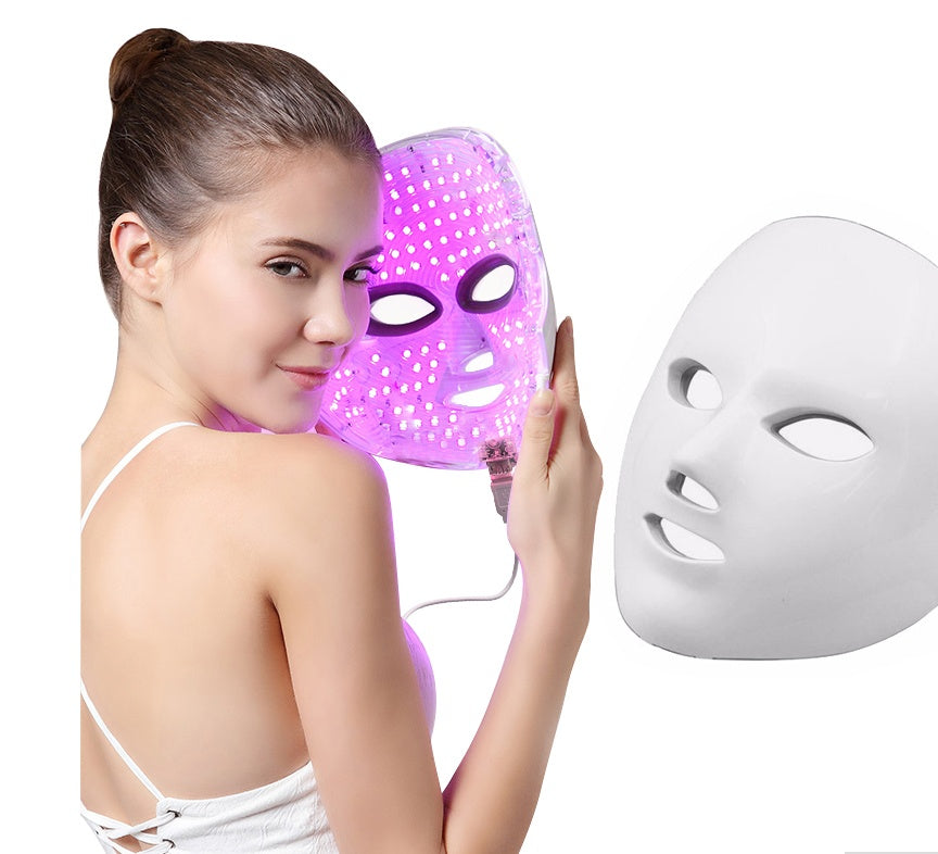 The AuraGlow LED Therapy Face Mask