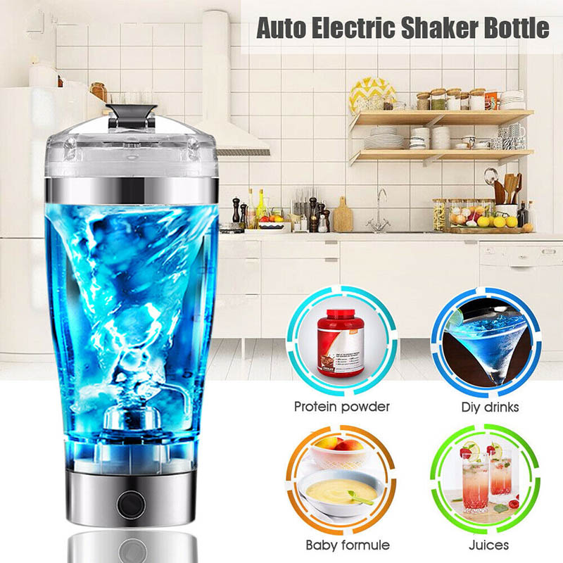Rechargeable Electric Shaker Cup – Milk, Coffee & Protein Blender