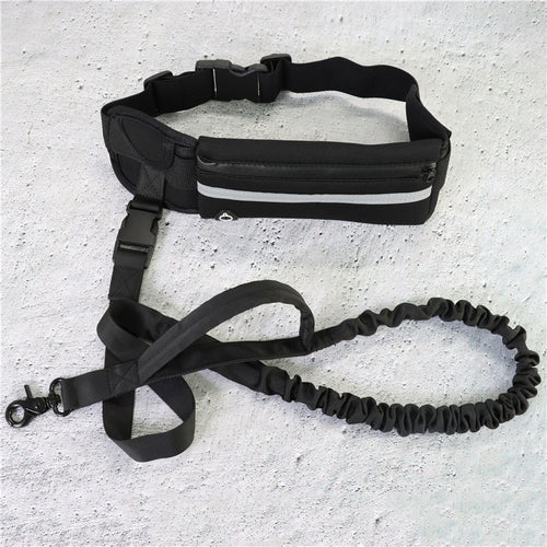 Hands-Free Dog Walking Leash for Large Dogs – Bungee Shock Absorber with Training Waist Belt